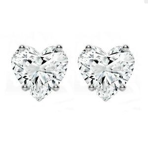 Heart Crystal Earrings By Missguided